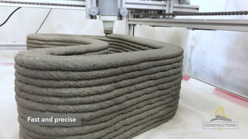MINI PRINTER by Constructions-3D - 3D concrete printer - Imprimante 3D à béton