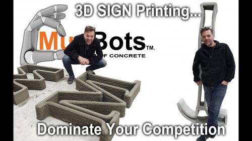 3D Concrete Printer for Sign Companies