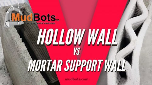 Hollow Walls vs Mortar Support Walls | MudBots 3D Concrete Printing