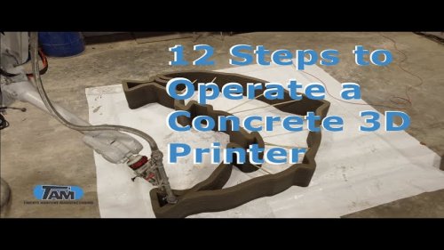 12 Steps to Operate a Concrete 3D Printer