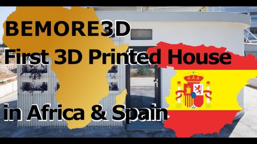 BeMore3D Prints First Houses in both Africa and Spain using Custom Material with Polymeric Fibers