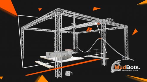 3D Concrete Printing with Mudbots Technology 4