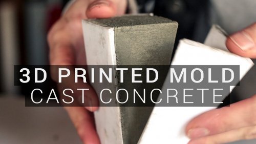 Cast Concrete with REUSABLE 3D Printed Molds