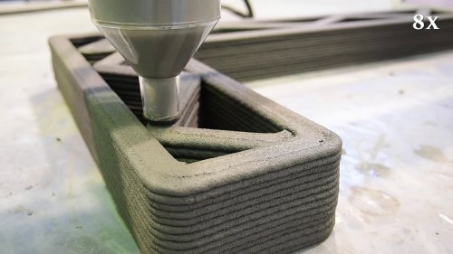 3D Printing an L-shape Wall using Portland Cement Concrete using Gantry 3D Printer