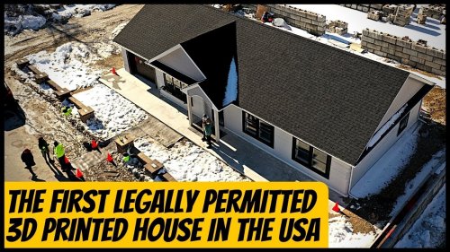 The First Legally Permitted 3D Printed House in the USA with SQ4D